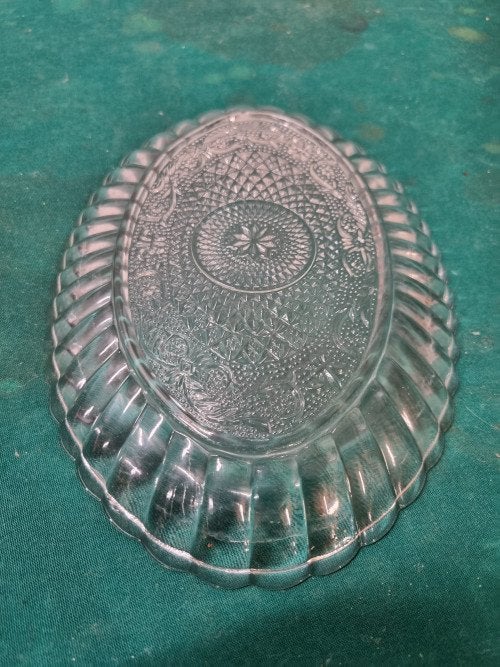 schaaltje bewerkt geslepen kristal ovaal, Ophalen of Verzenden, 'T Olde Gre-j, Info@toldegrej.nl, Endepoelstraat 20f Didam