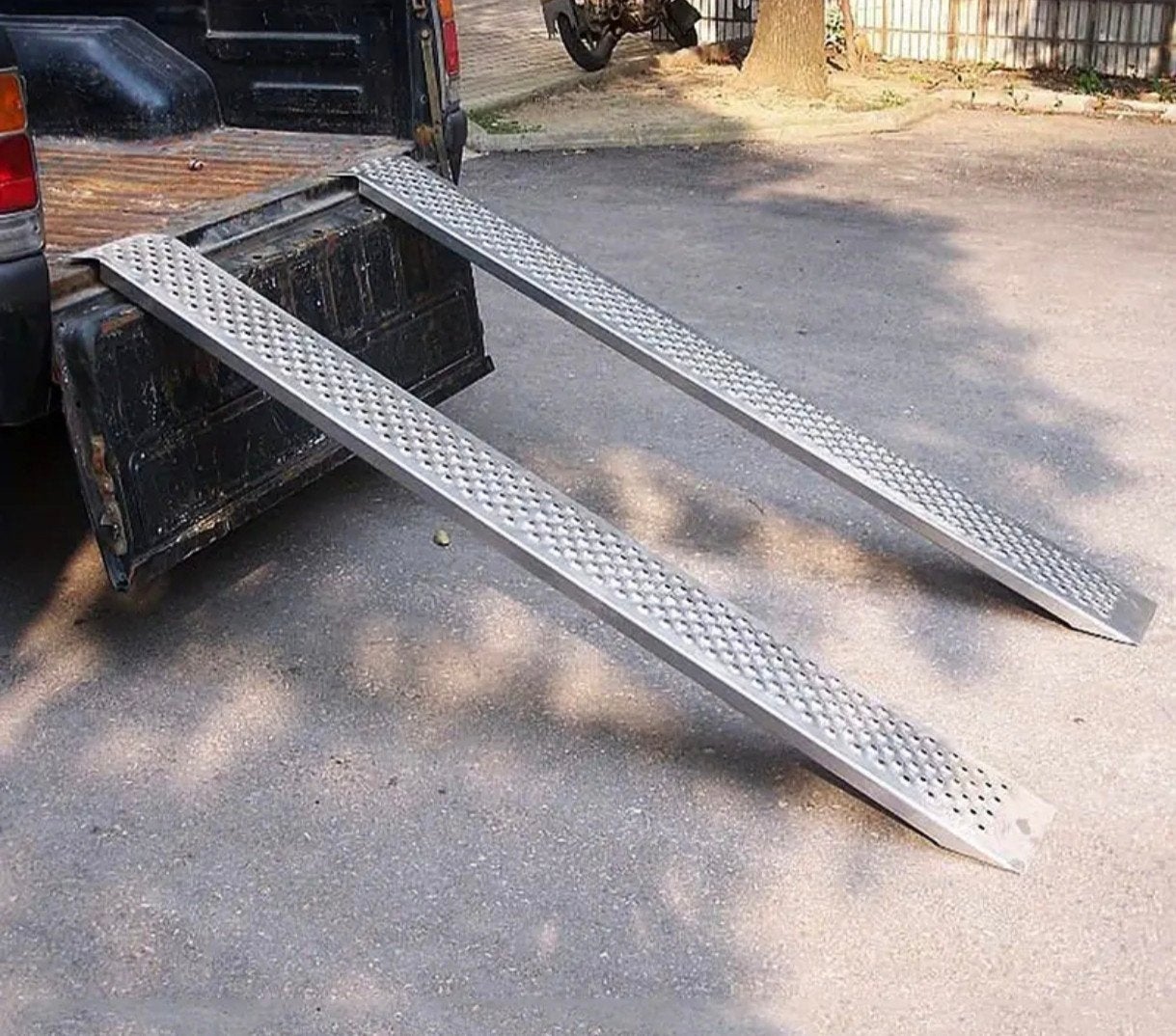 Set van 2 oprijplaten 400kg draagvermogen samen, Verzenden