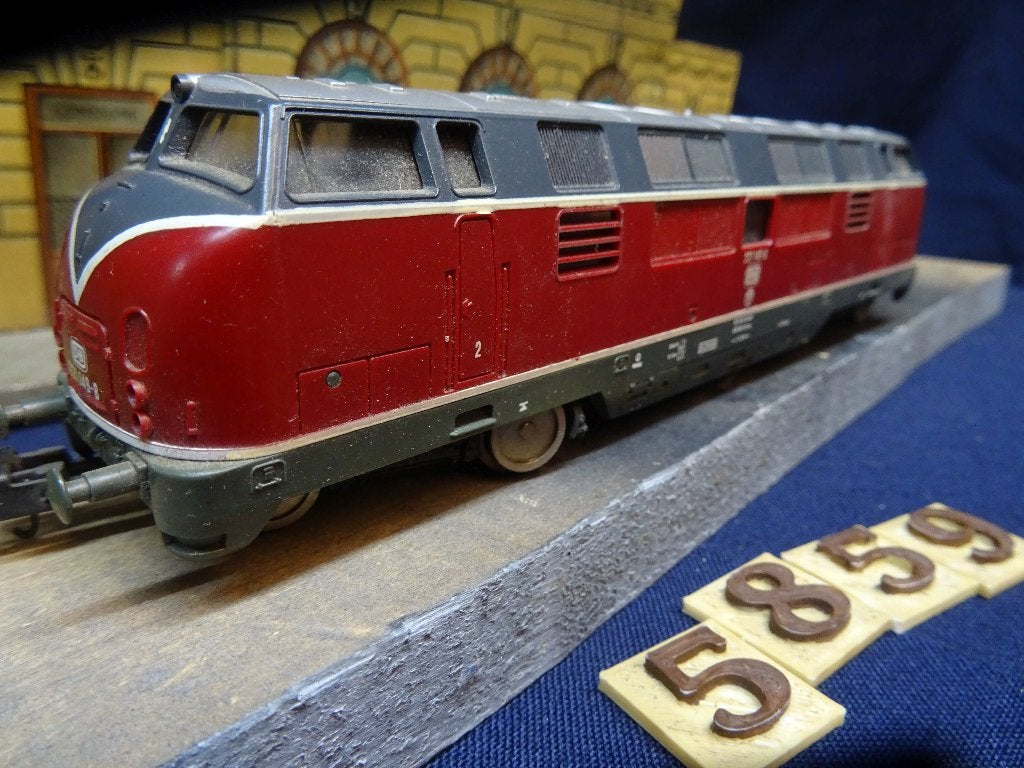 5859=Lima diesel 221 van de Duitse spoorwegen.19, Hobby en Vrije tijd, Ophalen of Verzenden, Zo goed als nieuw, Lima, Gelijkstroom