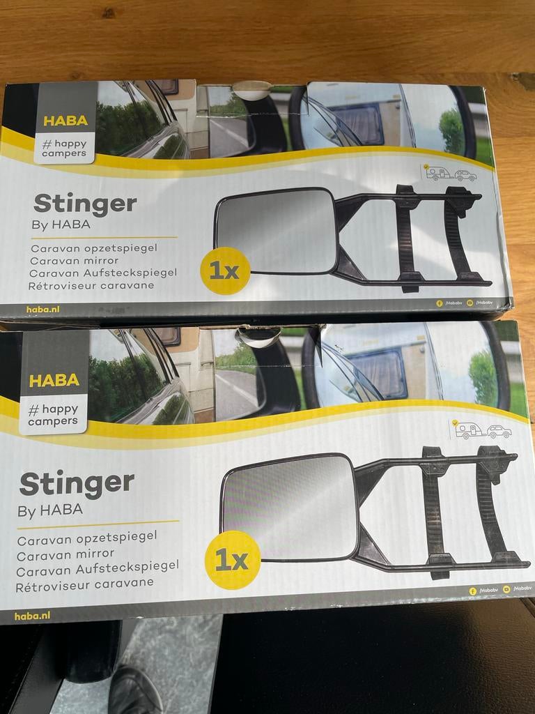 HABA Stinger Universele Caravanspiegels (Set van 2), Caravans en Kamperen, Ophalen of Verzenden, Zo goed als nieuw