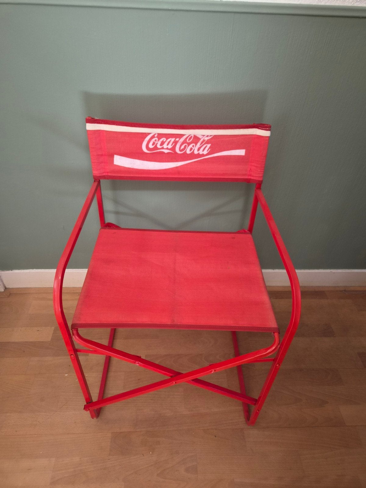 Vintage Coca-Cola Klapstoel - Rood, Ophalen, Gebruikt, Gebruiksvoorwerp