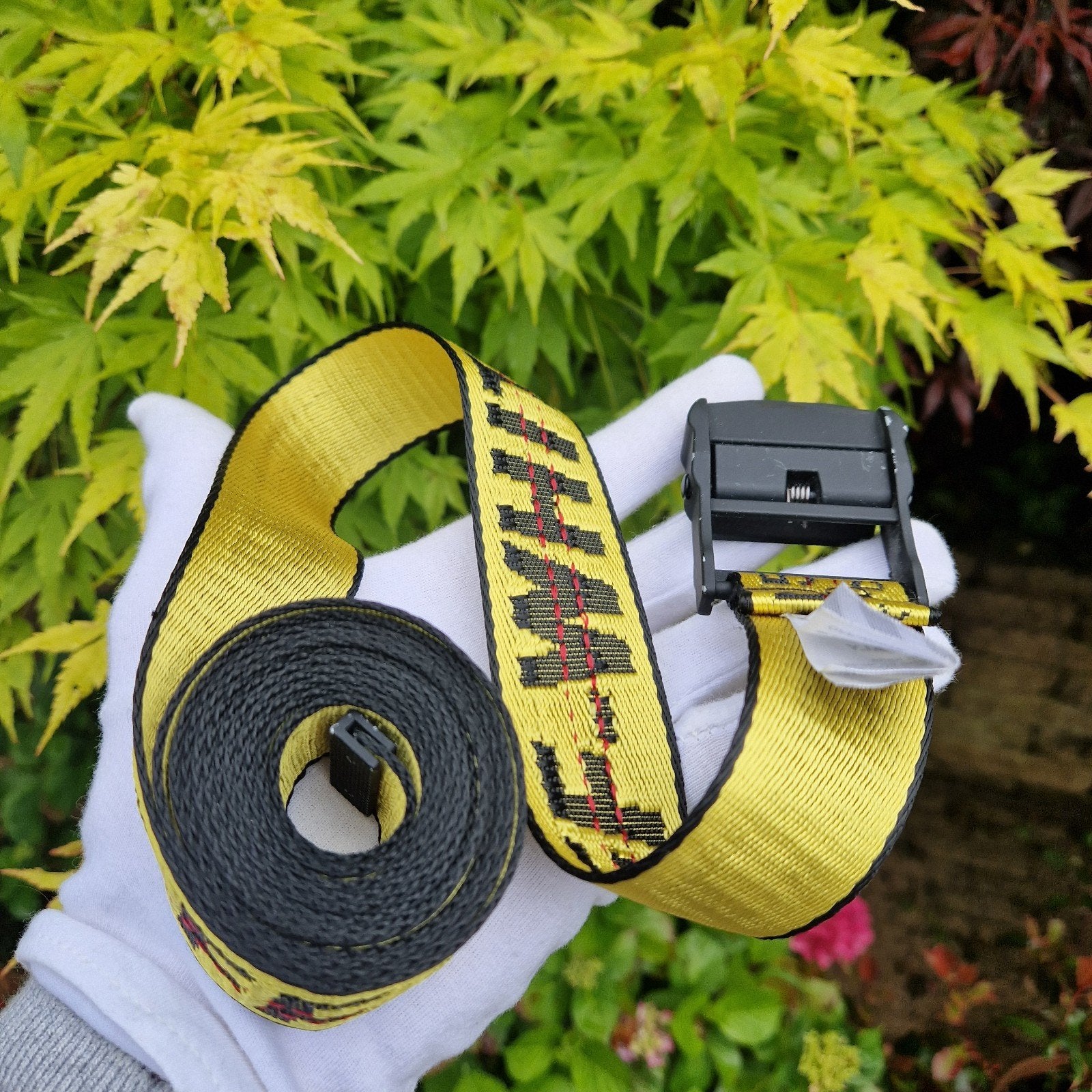 Off-White "BELT" Gele Industriële Riem, Off-White, Overige kleuren, Tailleriem, Ophalen of Verzenden