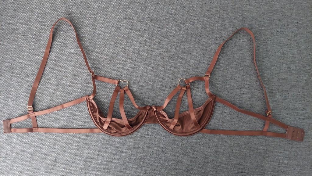 Sexy Halve Cup BH - Maat 75B, Ophalen of Verzenden, Bruin, BH