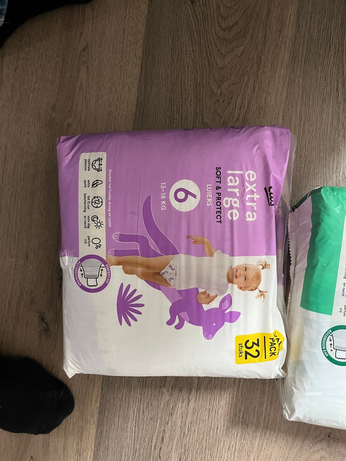 Luiers maat 6 (13-18 kg) - 32 stuks, Kinderen en Baby's, Ophalen of Verzenden, Nieuw