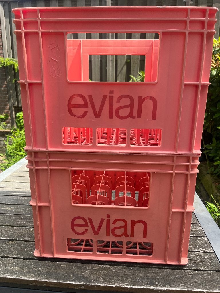 Evian kratten, Ophalen, Gebruikt, 50 tot 100 cm, Minder dan 50 cm