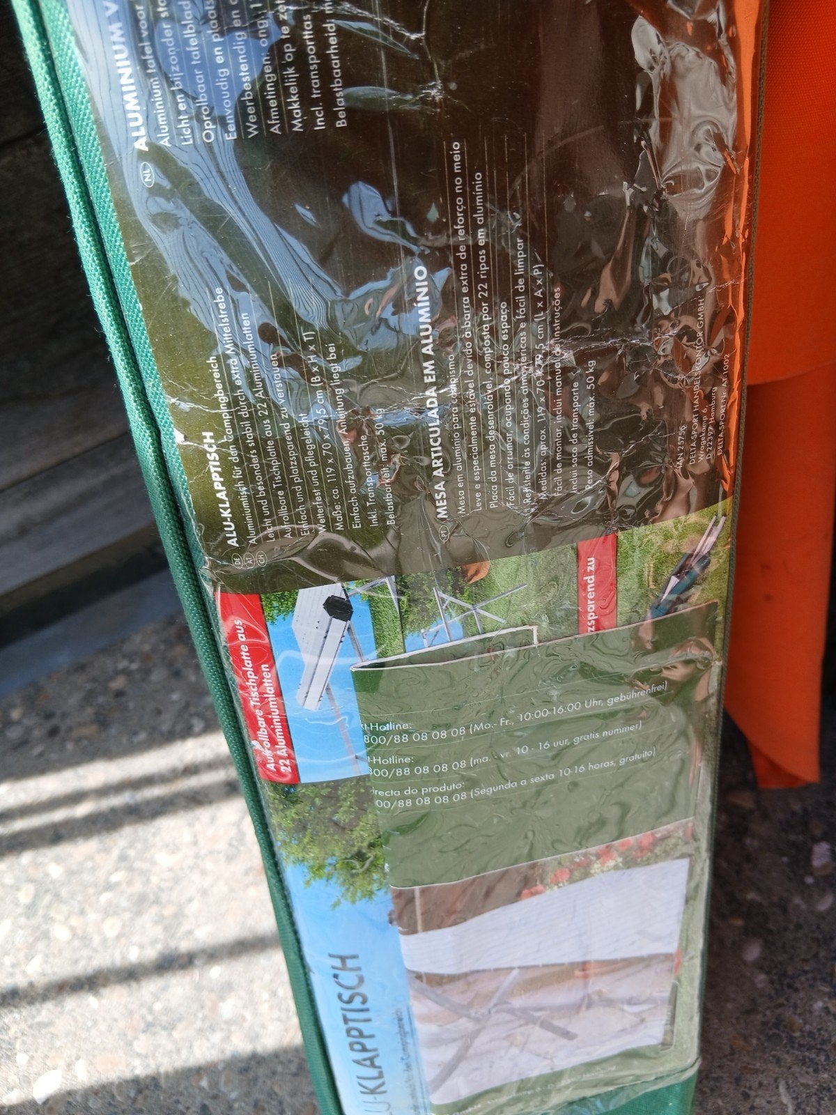 Vouwtafel  aluminium 120x 79.cm  70 hoog, Ophalen of Verzenden