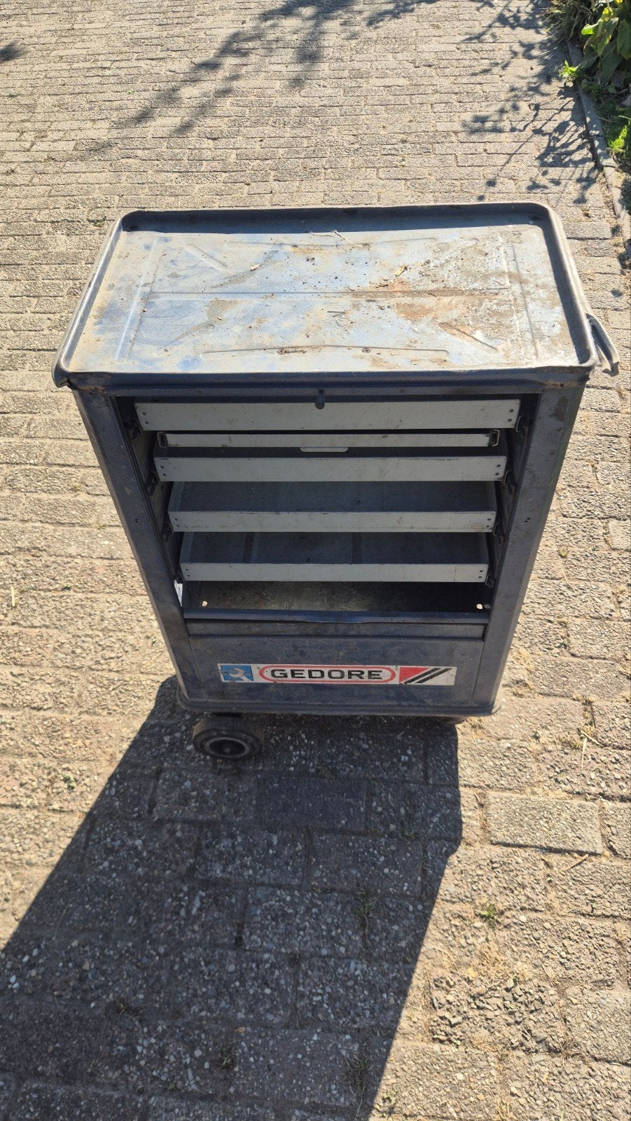 Lege Gedore gereedschapswagen met lades, Ophalen, Gebruikt, Gereedschapsopslag, Gedore