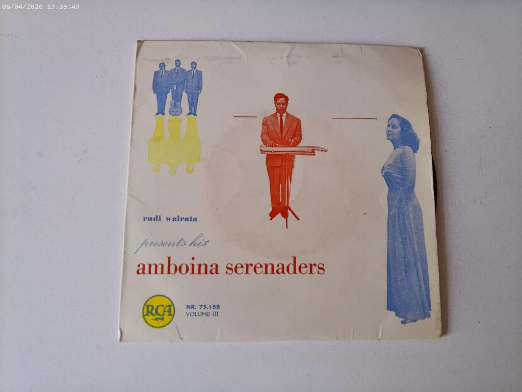 Rudi Wairata & His Amboina Serenaders - EP, Gebruikt, 7 inch, Single, Ophalen of Verzenden