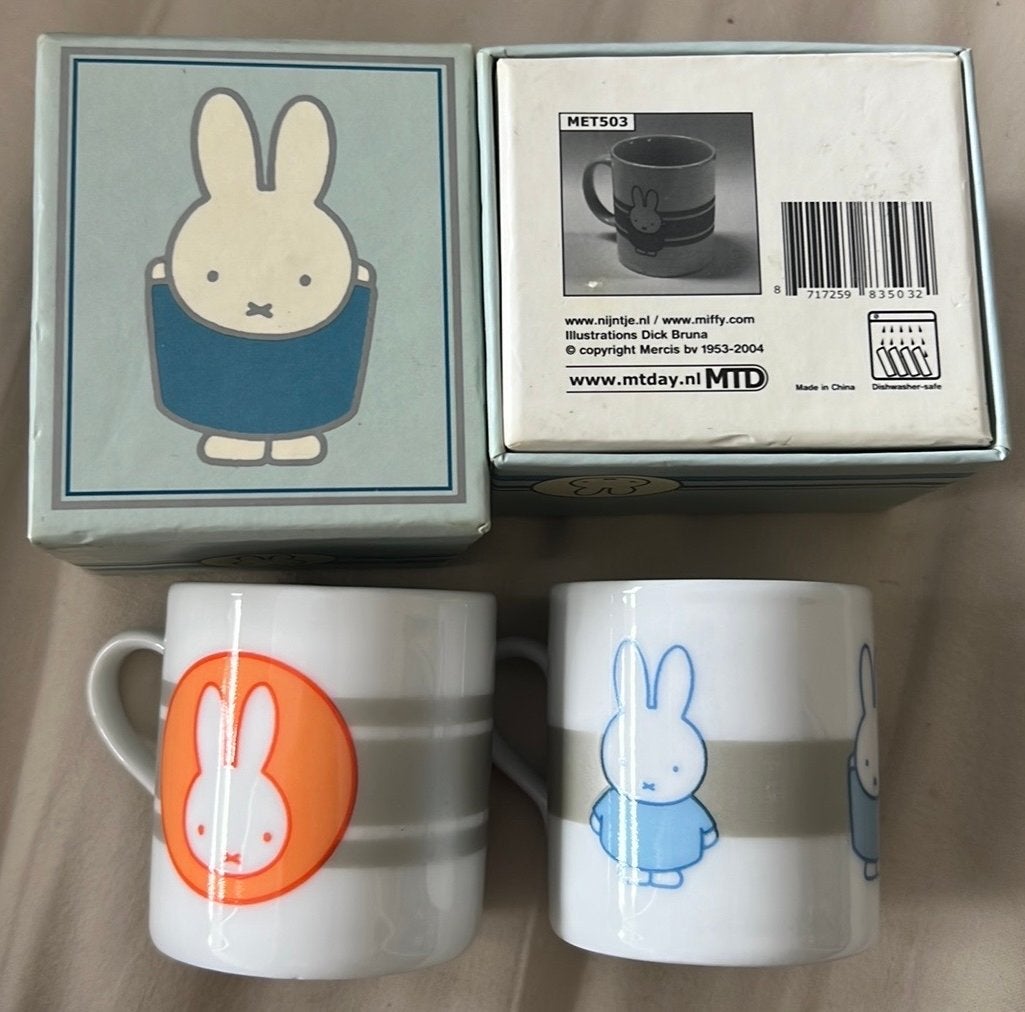 Nijntje Miffy Mokken - Set van 2 in originele verpakking, Ophalen, Overige merken, Keramiek, Nieuw
