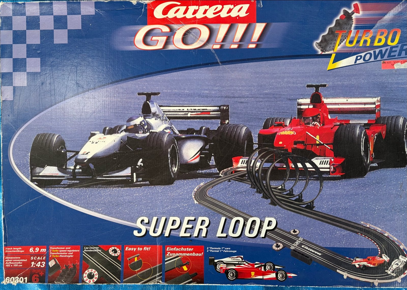 Carrera GO!!! Super Loop Racebaan - Formule 1, Ophalen, Carrera, Met looping, Elektrisch
