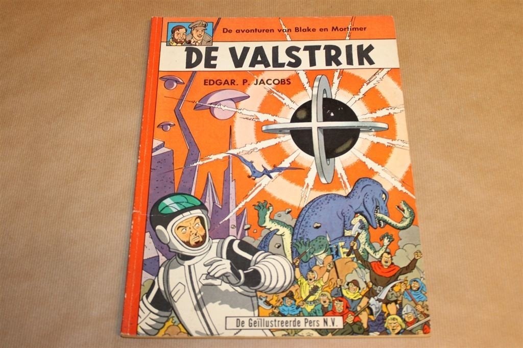 Blake en Mortimer - De valstrik - 1e druk 1962, Eén stripboek, Ophalen of Verzenden, Zo goed als nieuw