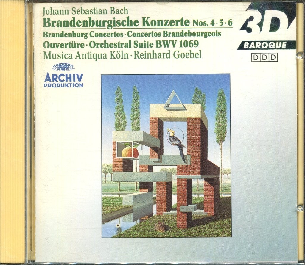 J.S.Bach Brandenburgische Konzerte Nos 4-5-6 Reinhard Goebel, Ophalen of Verzenden, Barok, Zo goed als nieuw, Overige typen