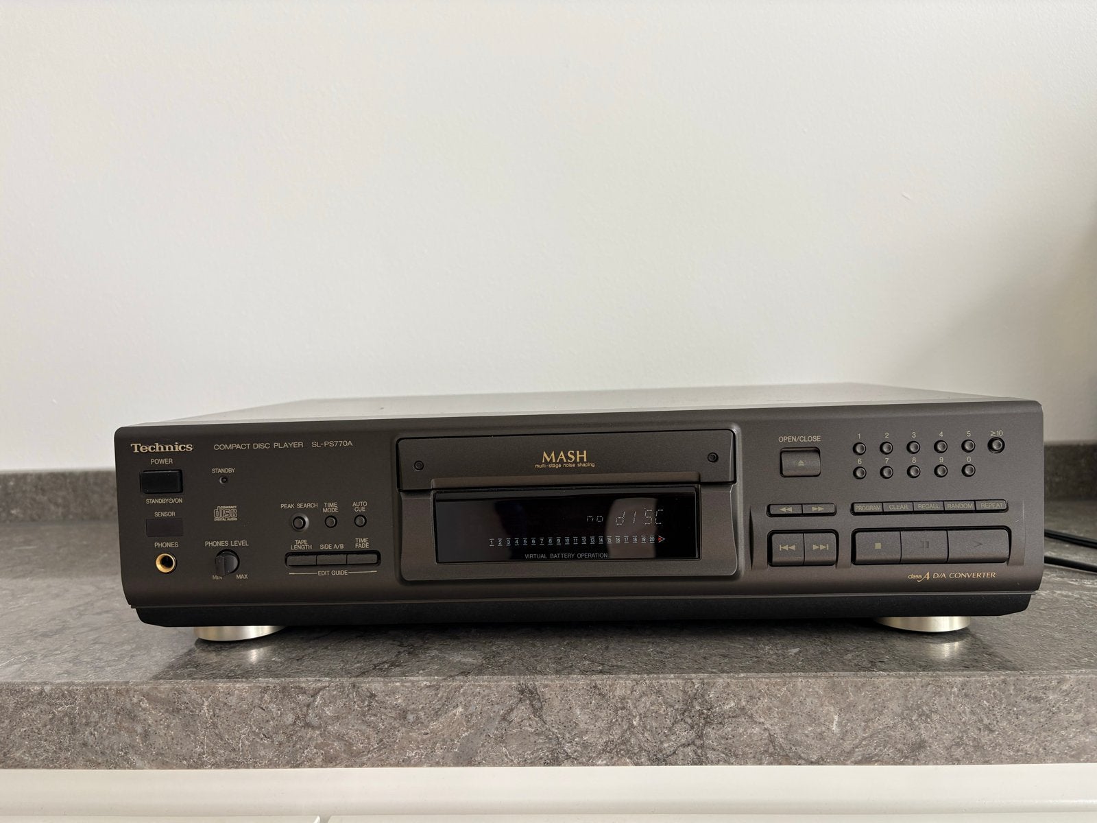 Technics SL-PS770a CD-speler - Zonder afstandsbediening, Audio, Tv en Foto, Cd-spelers, Ophalen of Verzenden, Gebruikt, Technics