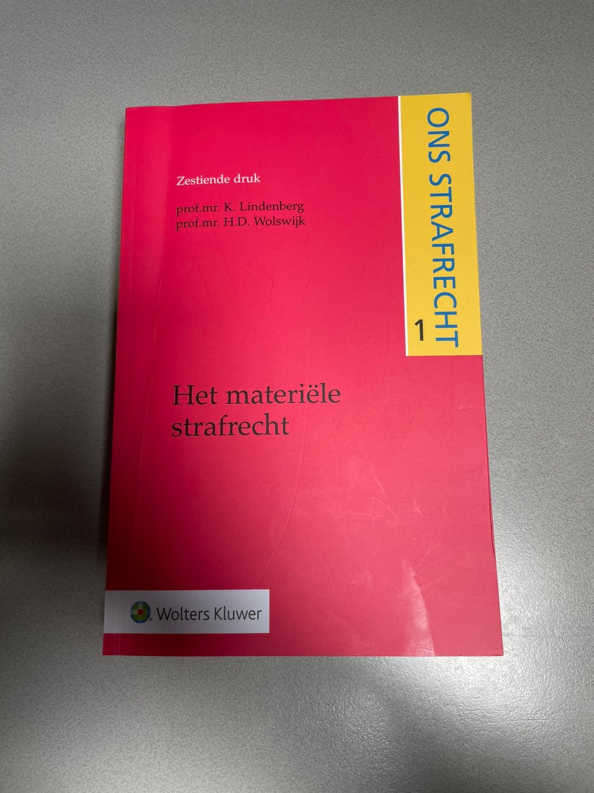 H.D. Wolswijk - Het materiële strafrecht, Ophalen of Verzenden, Zo goed als nieuw, H.D. Wolswijk; K. Lindenberg, Natuurwetenschap