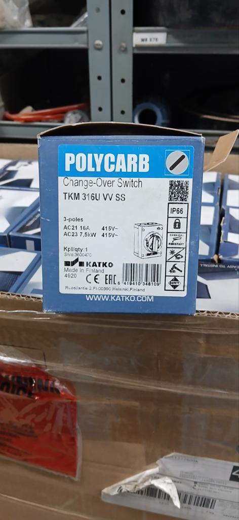133x Nieuwe Katko Polycarb TKM 316U VV SS Schakelaars, Ophalen of Verzenden, Nieuw, Schakelaar