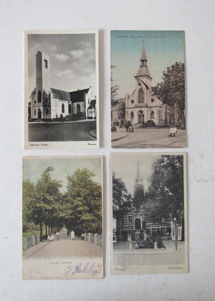 Ansichtkaarten  Bussum, Verzamelen, Verzenden, 1920 tot 1940, Noord-Holland