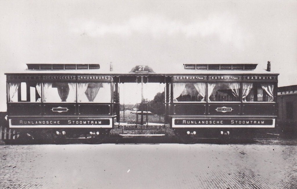 751F Leiden - Katwijk aan Zee, Rijnlandse stoomtram, Ophalen of Verzenden, Voor 1920, Ongelopen, Zuid-Holland
