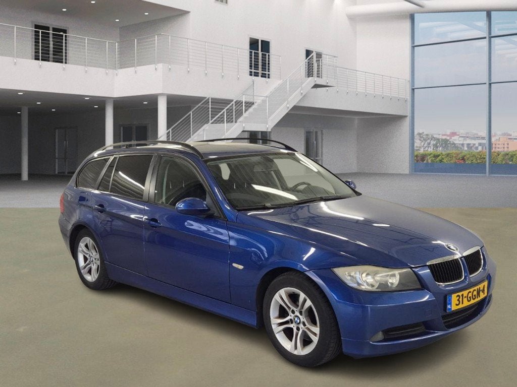 BMW 3-serie Touring 320i Business Line, Keurmerk '100% Onderhouden', Achterwielaandrijving, 4 cilinders, Blauw