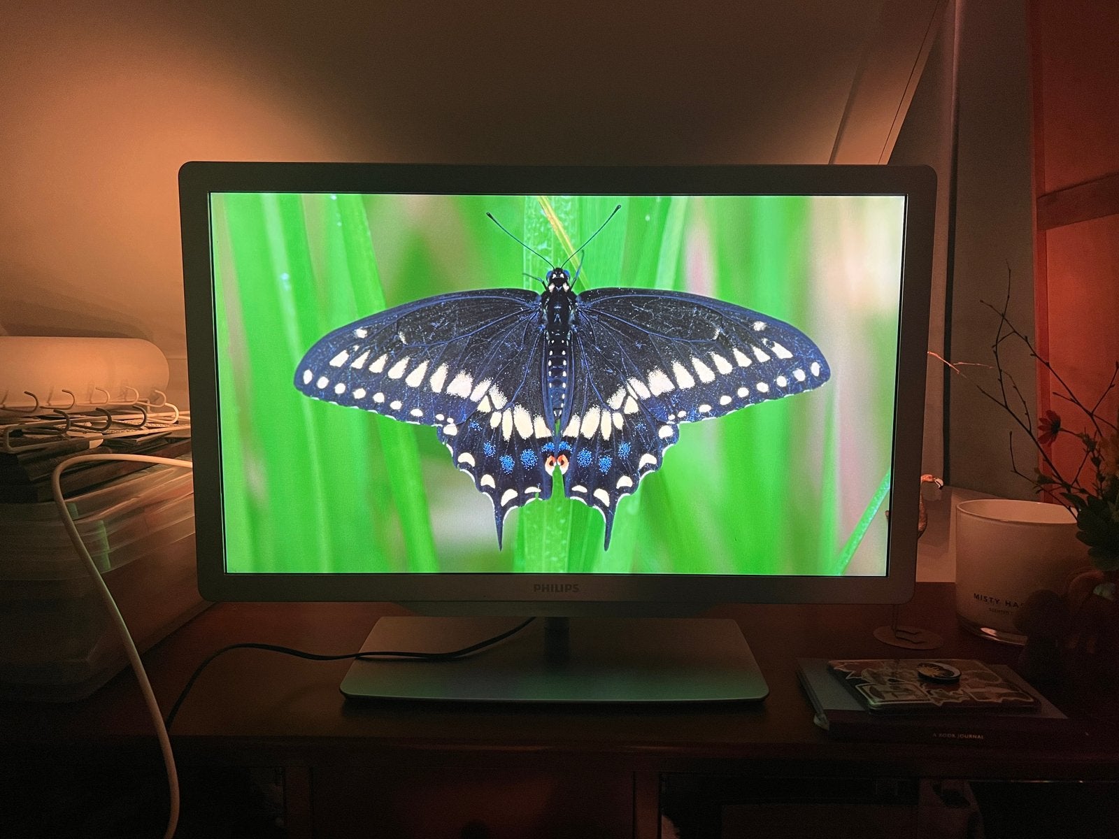 Philips 32PFL7406H zilver full HD LCD TV 450cd/m2, Ophalen, Philips, 50 Hz, LCD