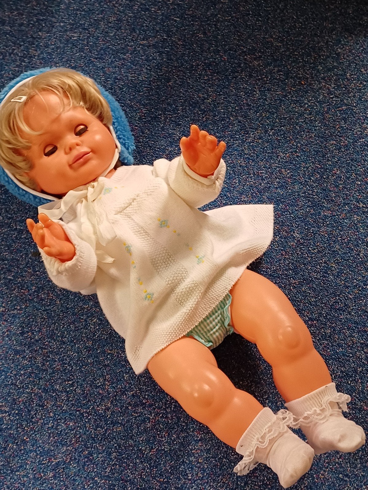 Vintage, retro originele Lizzy Bath pop. 63 cm lang., Ophalen of Verzenden, Babypop