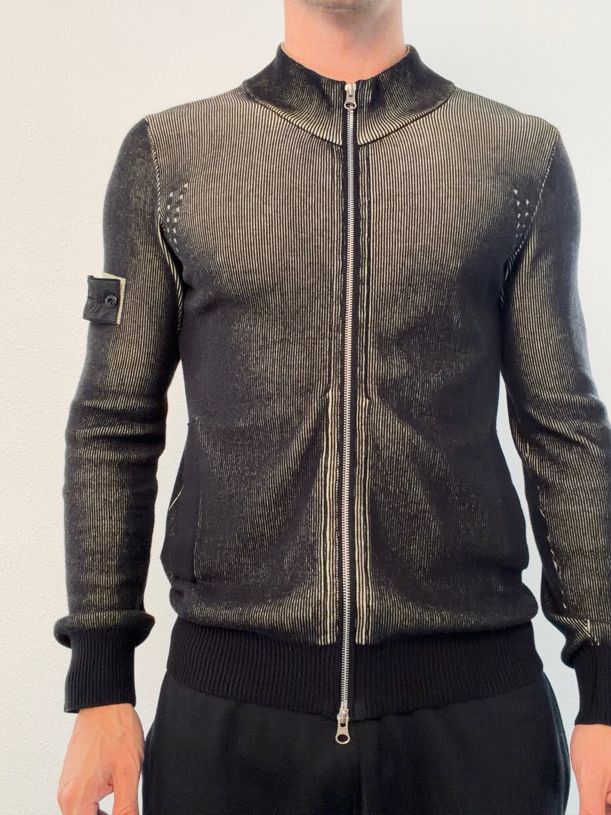 Stone Island Shadow Project Reflective Full-Zip Trui, Ophalen of Verzenden, Zo goed als nieuw, Maat 46 (S) of kleiner, Zwart