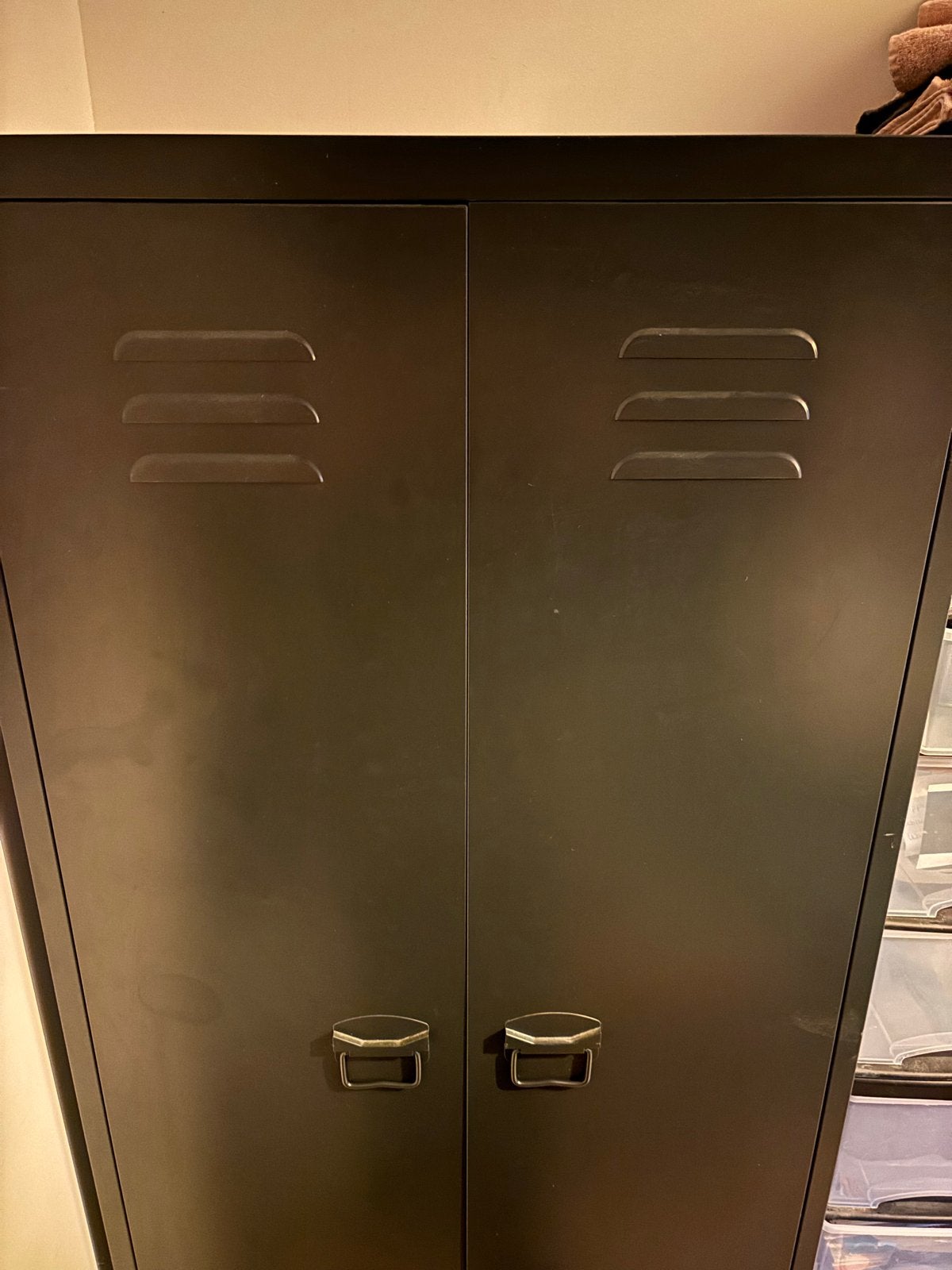 Metalen locker/kast - Donkergrijs, Ophalen, Gebruikt