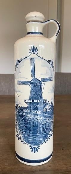 Kruik / Jeneverfles, Delfts Blauw, Antiek en Kunst, Ophalen of Verzenden