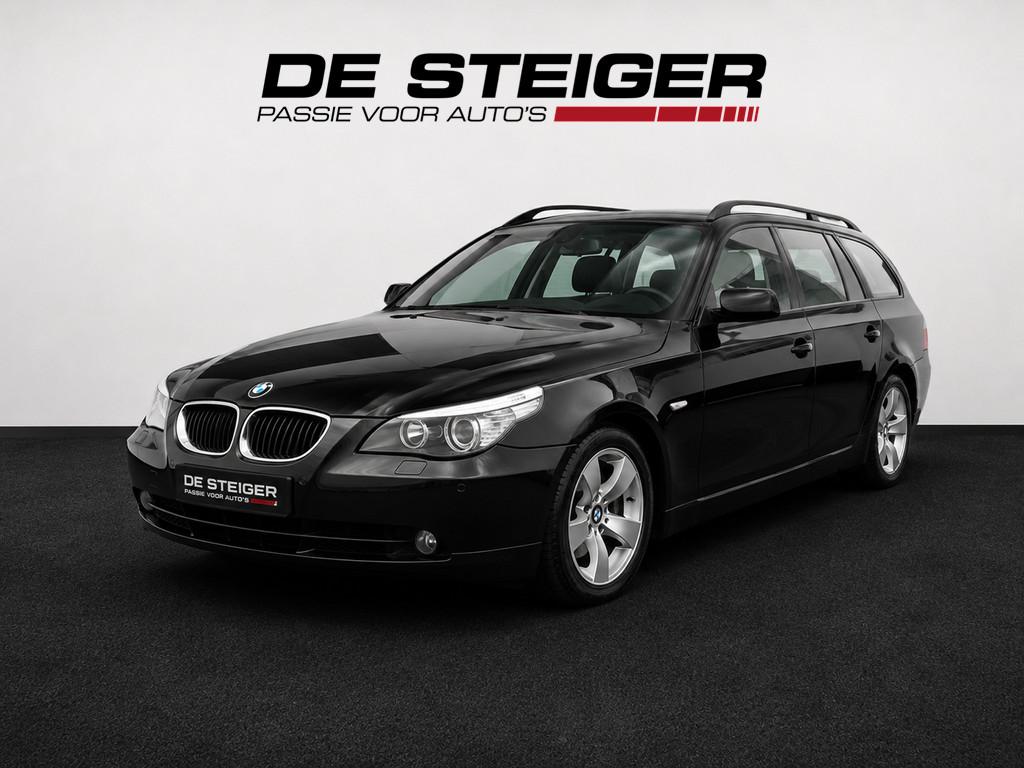 BMW 5-serie Touring 525i Executive Pano Leder, Auto's, Automaat, Achterwielaandrijving, Gebruikt, Zwart