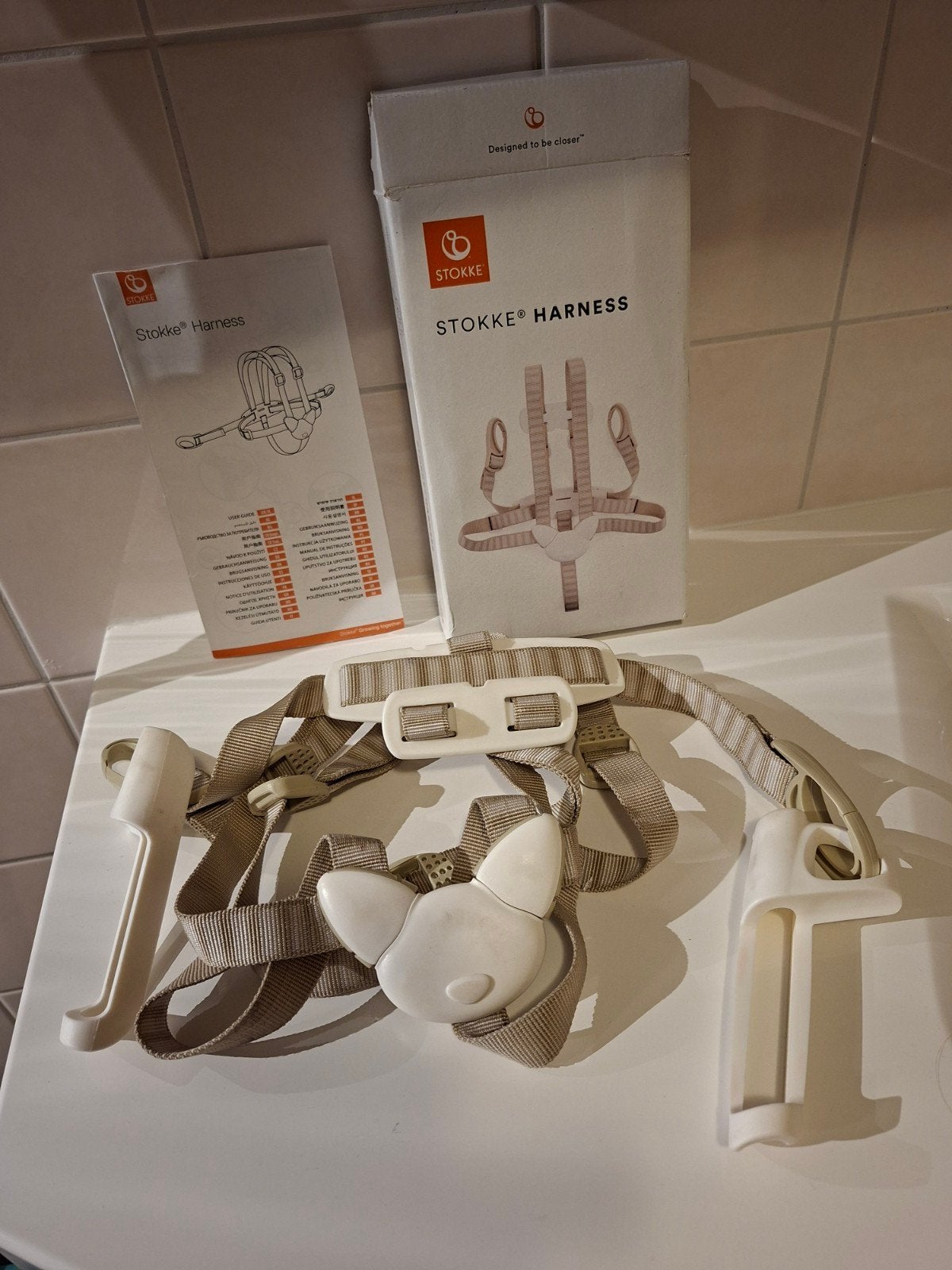 stokke harness veiligheid tuigje nieuwstaat, Ophalen, Zo goed als nieuw, Meegroeistoel