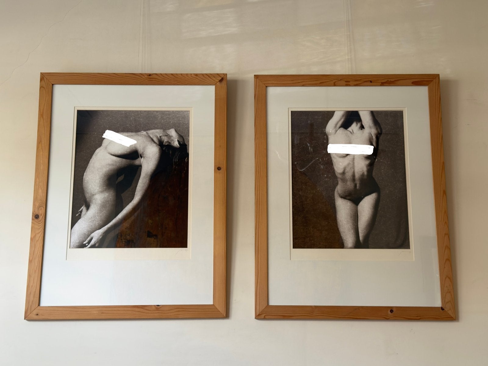 2 Kunst foto’s van naakte vrouw 1992 by James Landman, Ophalen
