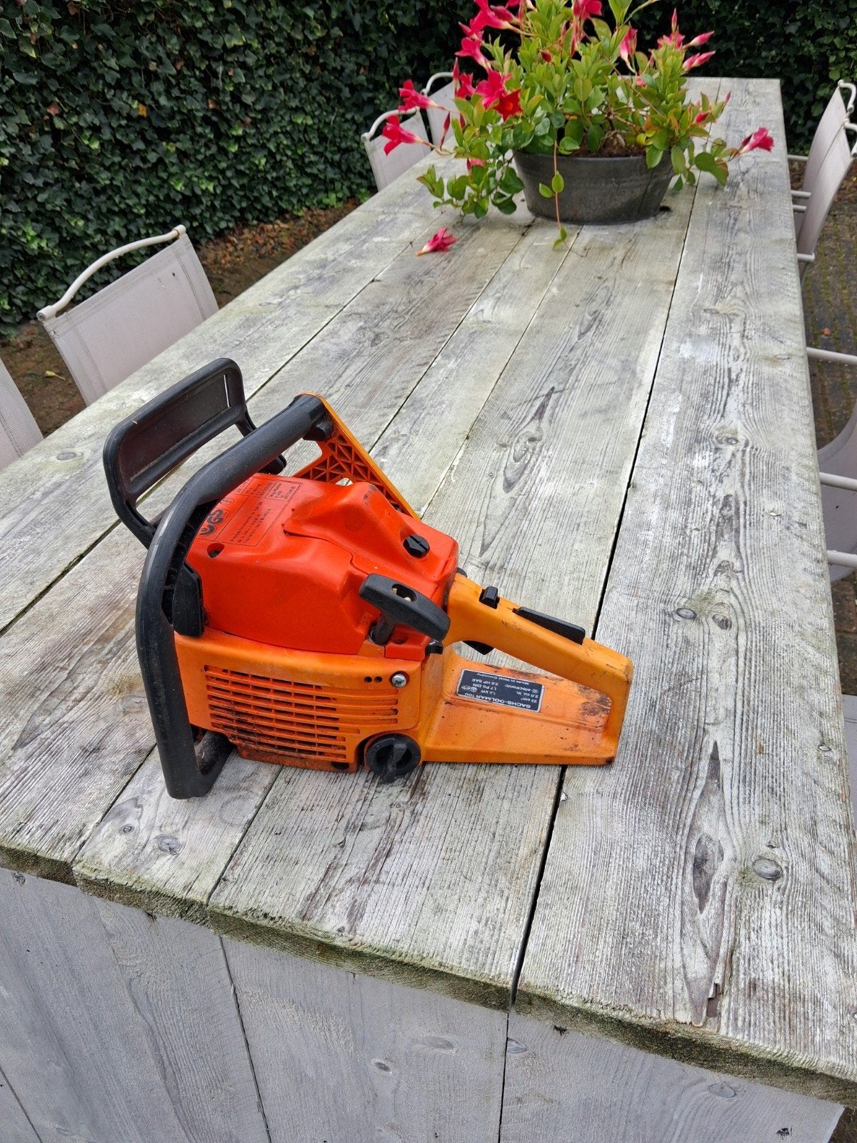 sachs dolmar kettingzaag 100 loop/sloop of onderdelen donor, Tuin en Terras, Hand-tuingereedschap, Ophalen of Verzenden, Gebruikt