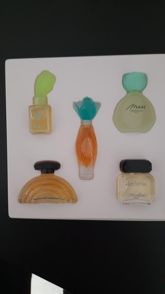 Vintage Miniatuur parfumflesjes set, Ophalen of Verzenden, Nieuw, Miniatuur