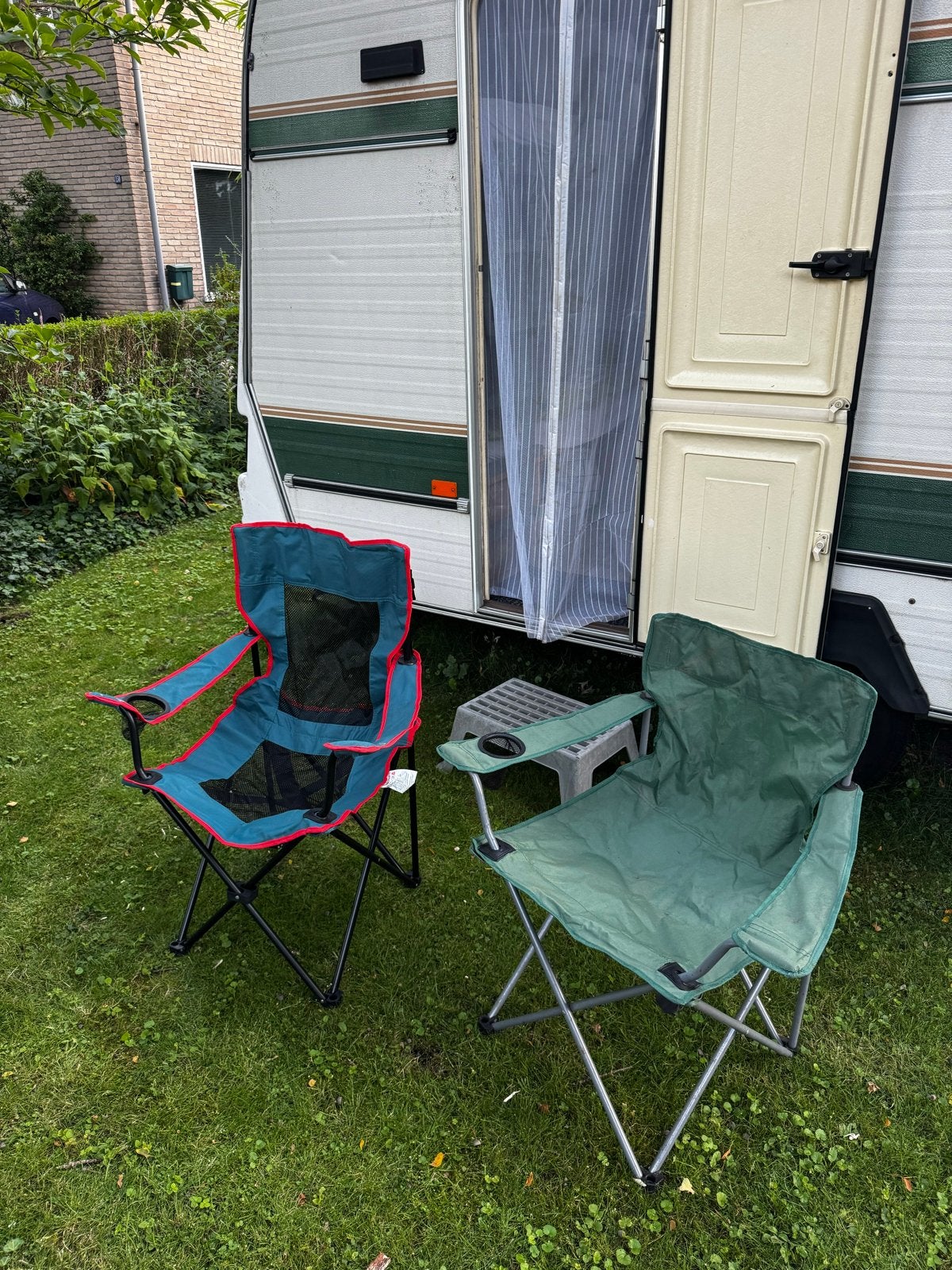 2x Campingstoelen, Caravans en Kamperen, Ophalen, Gebruikt, Campingstoel