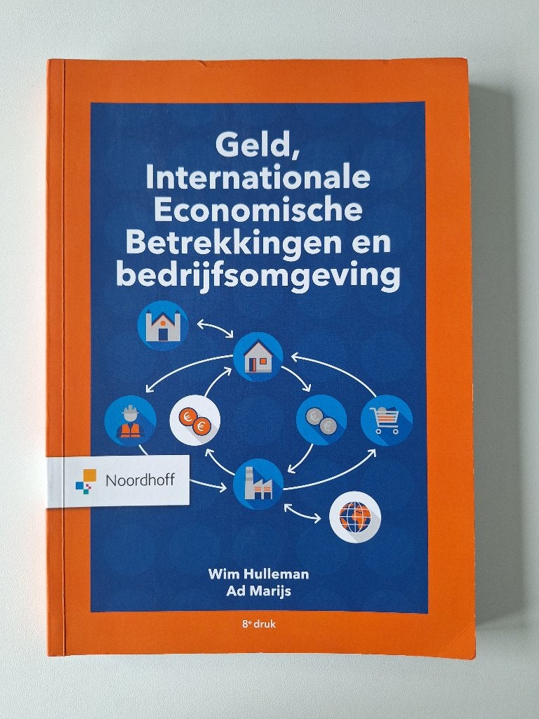 Geld, IEB en bedrijfsomgeving, Geld en Beleggen, Noordhoff, Ophalen of Verzenden, Zo goed als nieuw