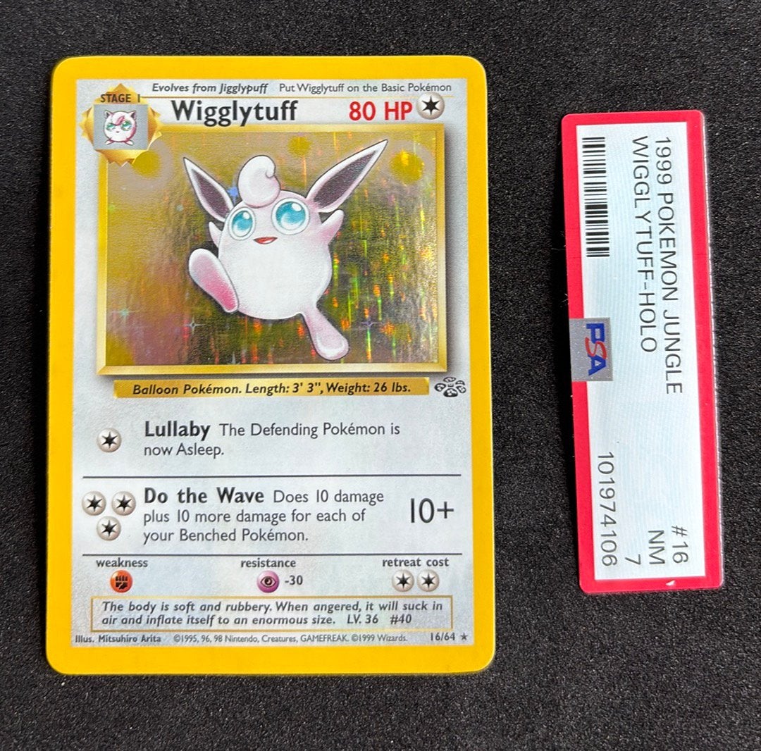 Wigglytuff jungle 16/64, Ophalen of Verzenden, Zo goed als nieuw, Losse kaart, Foil