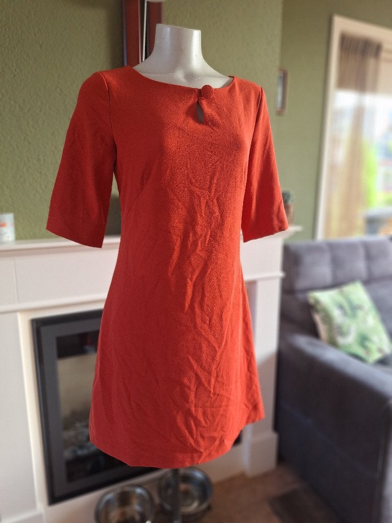 La Fee Maraboutee warm oranje jurk mt 38, Maat 38/40 (M), La Fee Maraboutee, Verzenden, Oranje