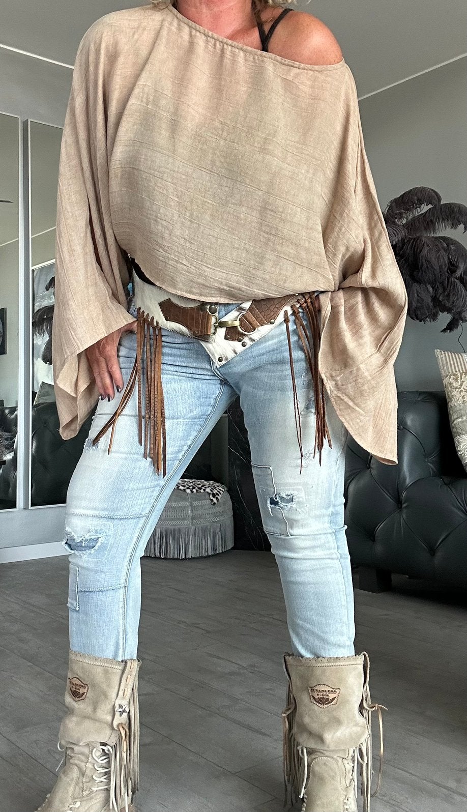 Moost wanted “Nova” top , maat L , nieuw, Beige, Maat 42/44 (L), Nieuw, Ophalen of Verzenden