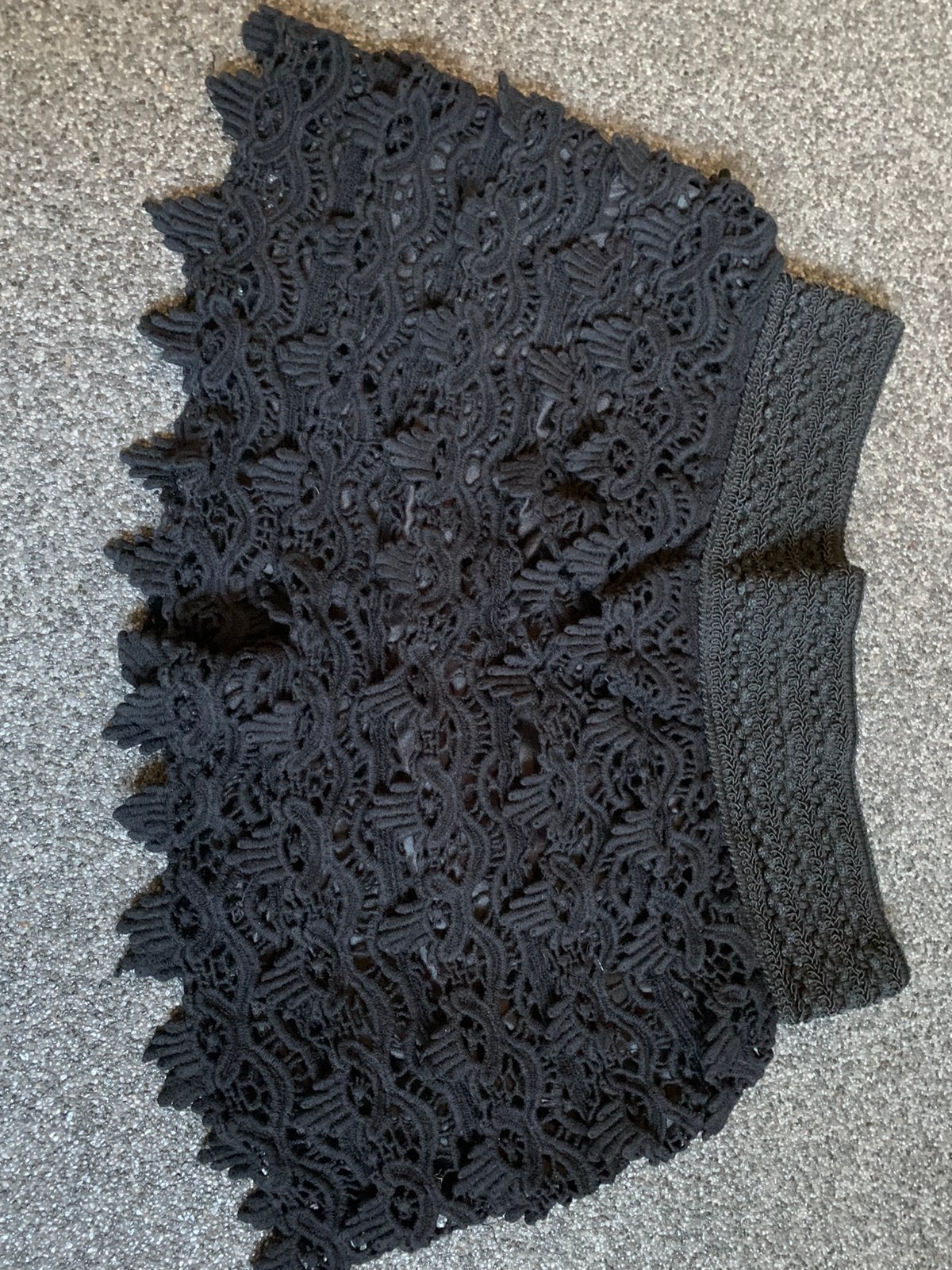 Korte broek kant mt s, Maat 38/40 (M), Kort, Zwart, Ophalen of Verzenden