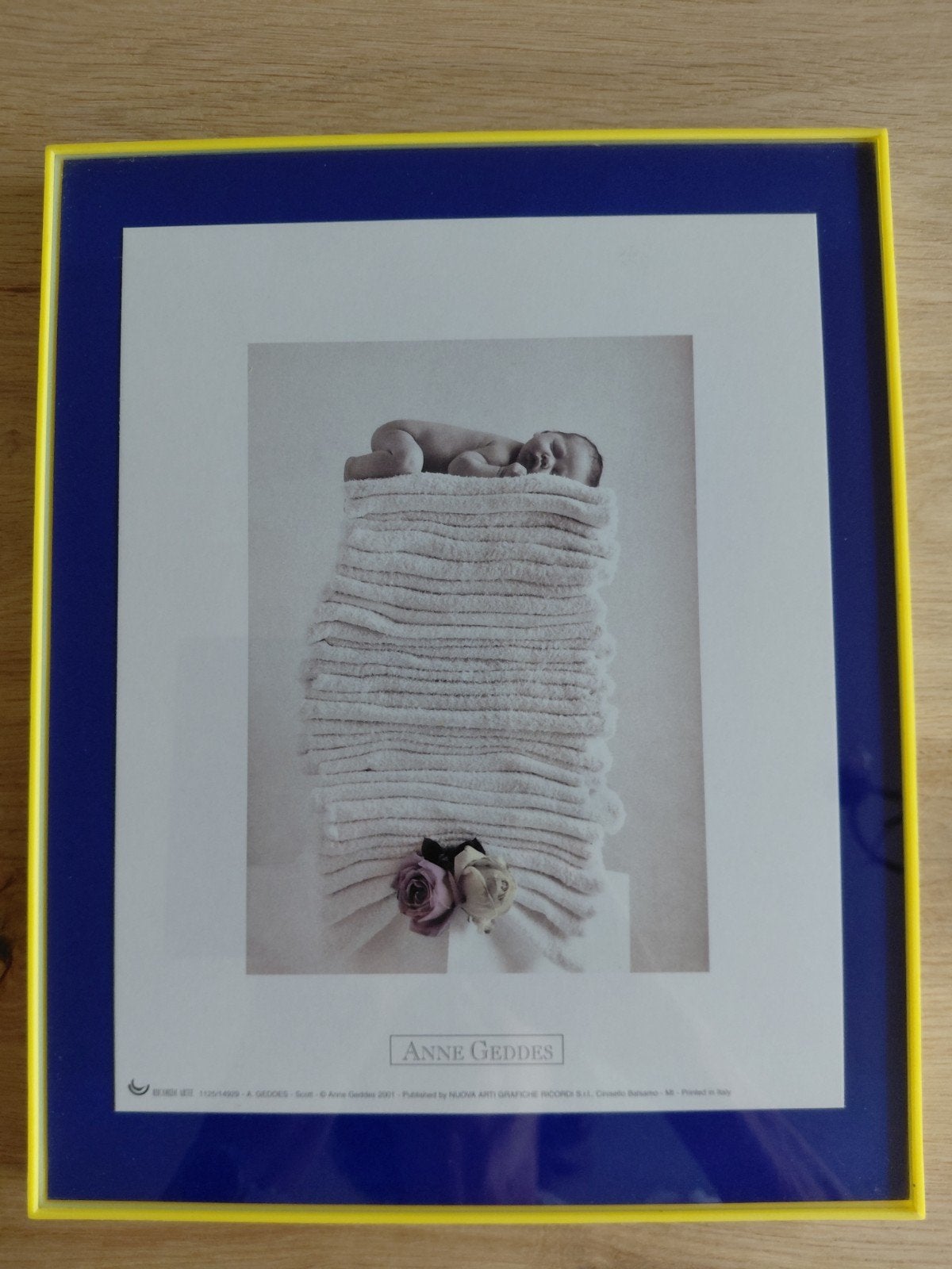Foto Anne Geddes ingelijst, Ophalen, Zo goed als nieuw, Glas, Meerkleurig