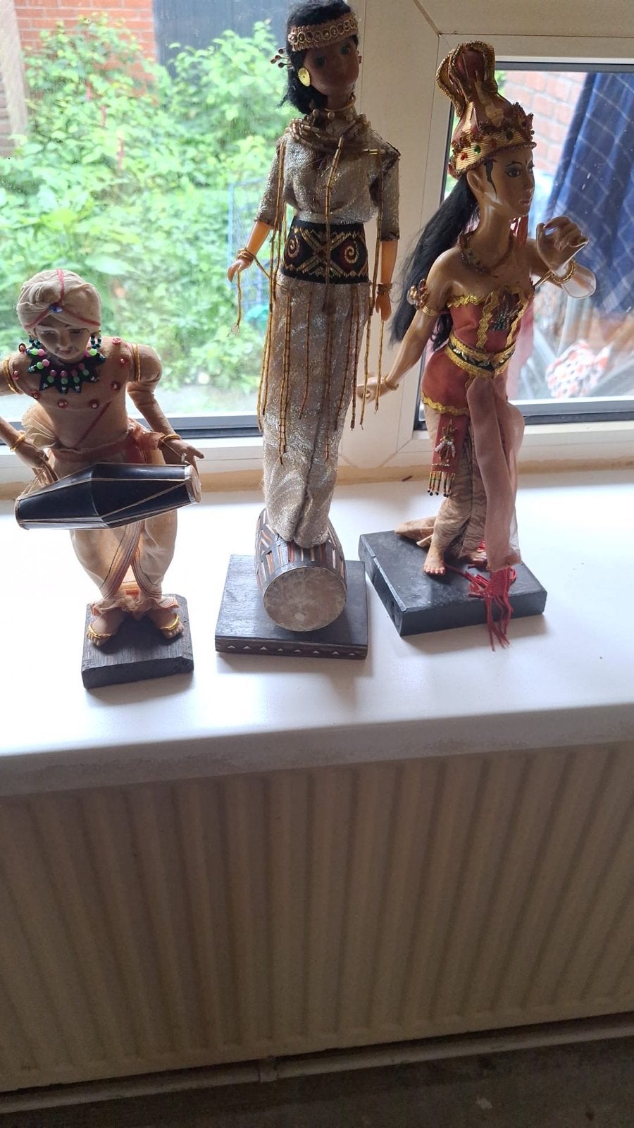 Set van 3 decoratieve Indiase poppen/beeldjes, Ophalen, Gebruikt, Overige typen