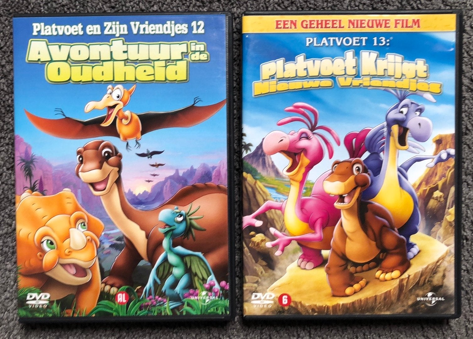 Platvoet en zijn Vriendjes 12 & 13 DVD's - Avontuur & Nieuwe, Cd's en Dvd's, Gebruikt, Animatie, Alle leeftijden, Film