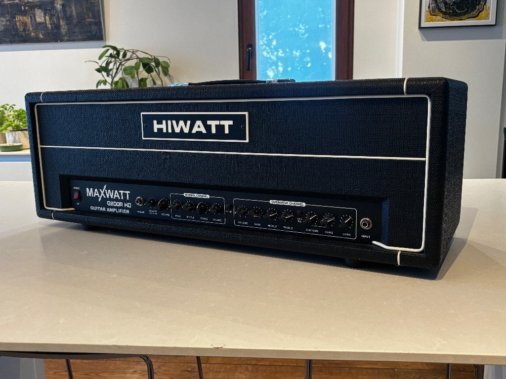 Hiwatt Maxwatt G200R HD 200 Watt solid state, Ophalen, Zo goed als nieuw, Gitaar, 100 watt of meer
