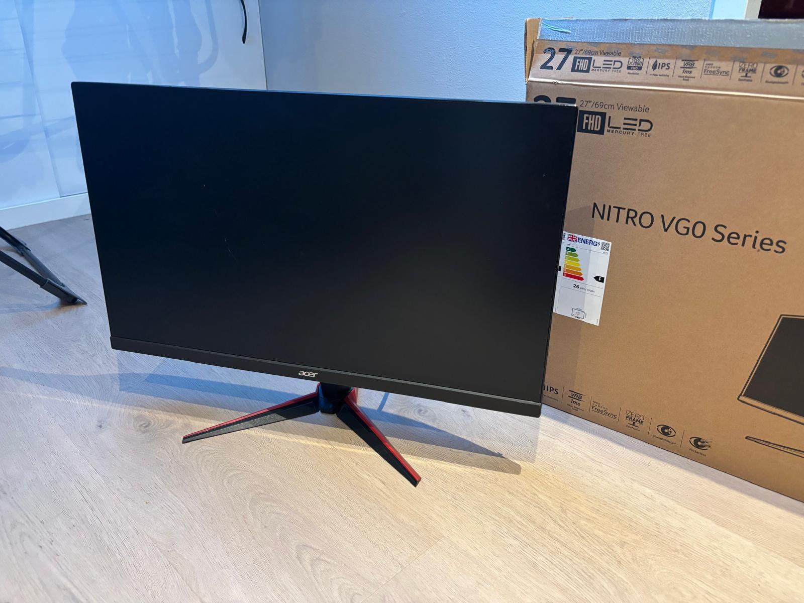 Acer aspire XC met Acer gaming monitor, IPS, 101 t/m 150 Hz, Full HD, Zo goed als nieuw