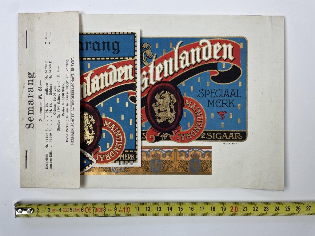 complete set oude sigaar kistetiketten, Ophalen of Verzenden, Sigarenbandjes