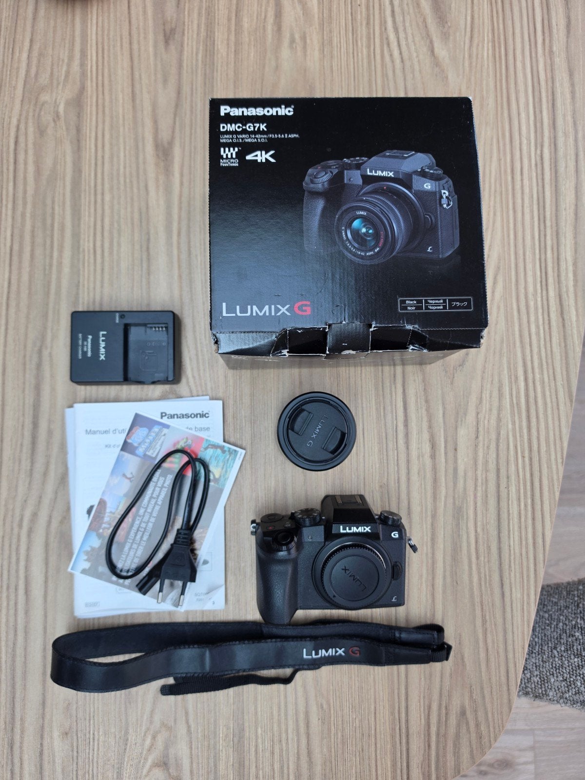 Panasonic Lumix DMC-G7K Systeemcamera met 14-42mm lens, Panasonic, Lensdop, Ophalen of Verzenden, Zo goed als nieuw
