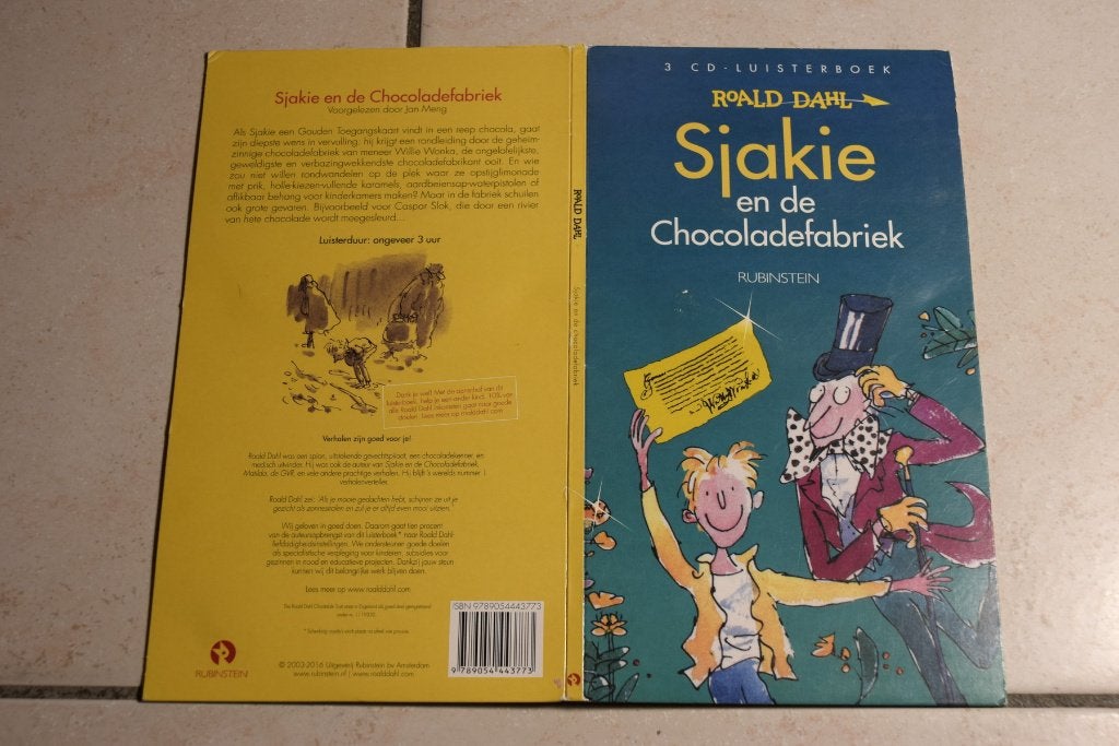 Luisterboek Sjakie en de Chocoladefabriek / Roald Dahl, Boeken, Luisterboeken, Ophalen of Verzenden, Cd, Kind