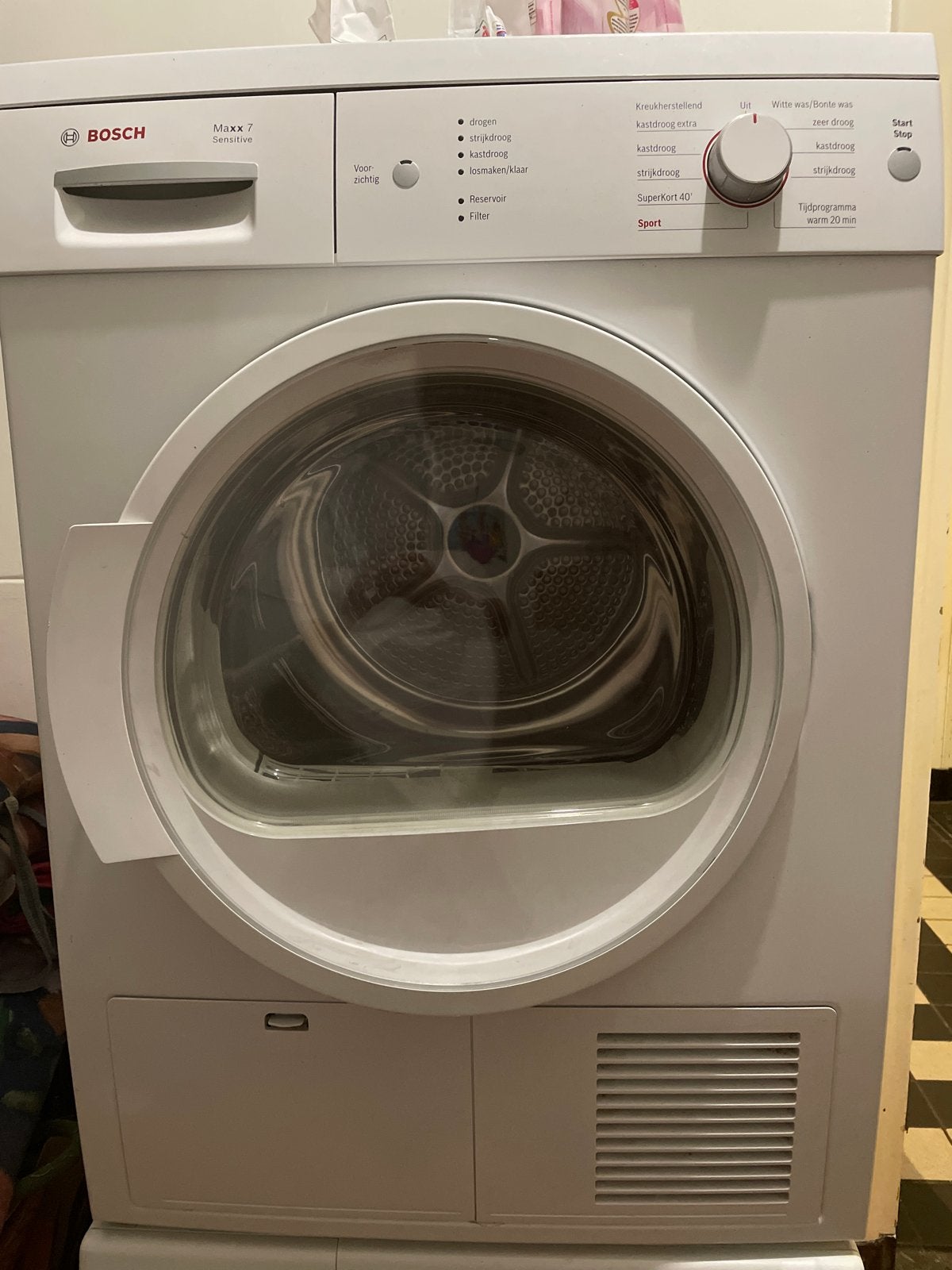 Bosch Maxx 7 wasdroger (werkt niet goed) - gratis afhalen, Ophalen, 6 tot 8 kg, Voorlader, Niet werkend