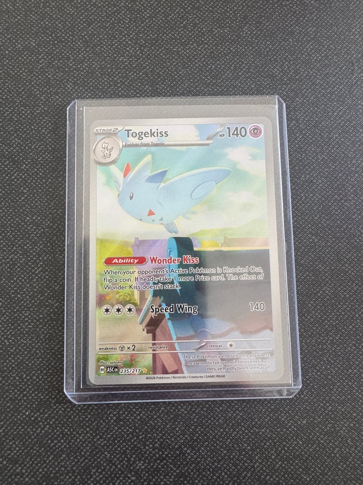 Pokémon Kaart Togekiss VMAX 235/217 ASC, Verzenden, Zo goed als nieuw, Losse kaart