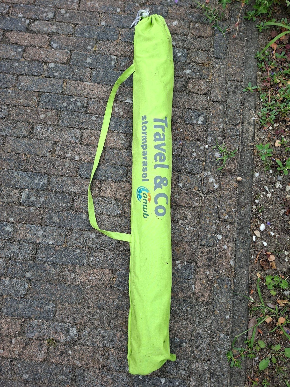 Travel & Co. Stormparasol - Groen, Ophalen of Verzenden, Gebruikt, 1 tot 2 meter, Strandparasol