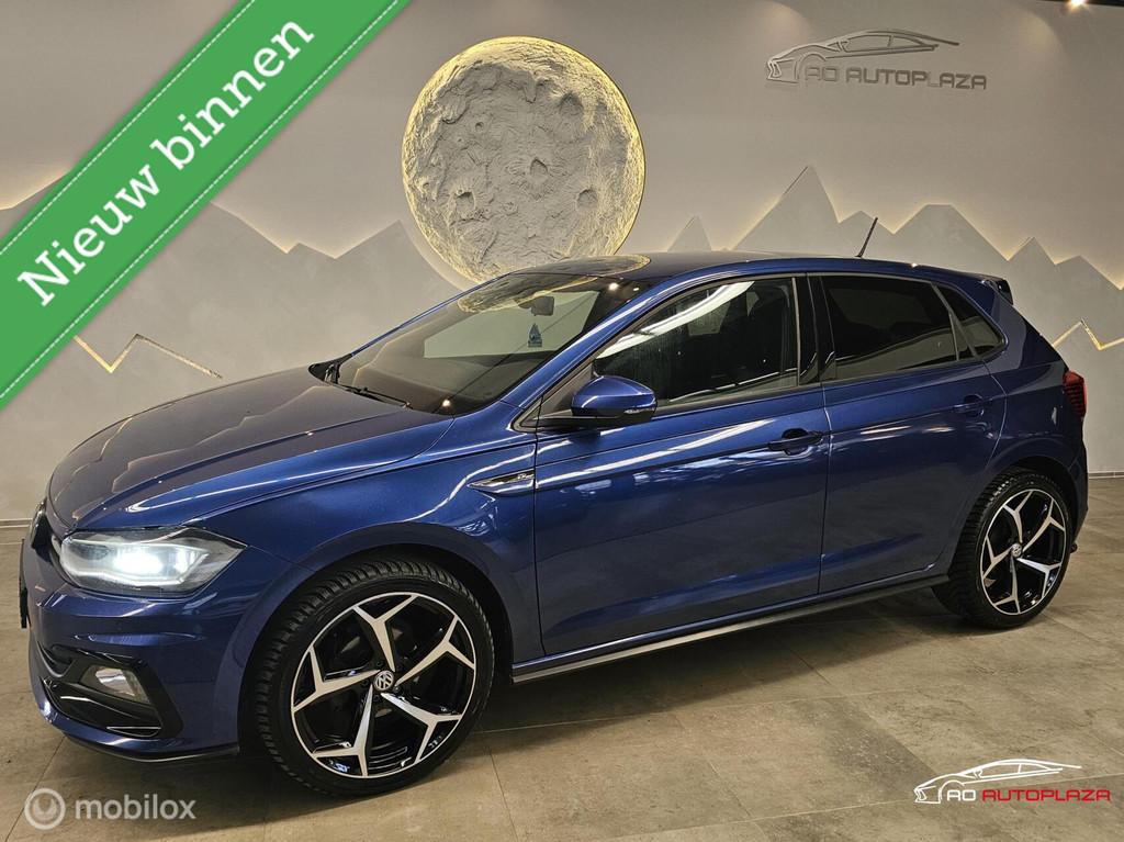 Volkswagen Polo 1.0 TSI 2x R-Line Apple carplay/LED/Stoelver, Auto's, 95 pk, Blauw, Alcantara, 49 €/maand